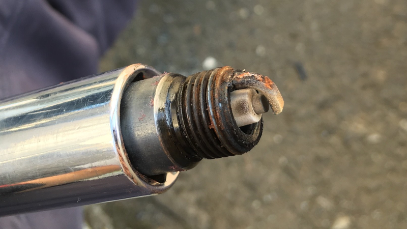 Plug for the third cylinder from the front on the driver’s side